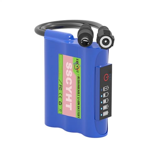 SSCYHT 12 Volt Lithium-Ionen-Akku, wiederaufladbarer Li-Ionen-Akku DC 12 V, 3000 mAh-36000 mAh, Ersatz-Backup-Batterie für 12 V-Elektrogeräte,12v 3000mah SSCYHT 12 Volt Lithium-Ionen-Akku, wiederaufladbarer Li-Ionen-Akku DC 12 V, 3000 mAh-36000 mAh, Ersatz-Backup-Batterie für 12 V-Elektrogeräte,12v 3000mah von SSCYHT