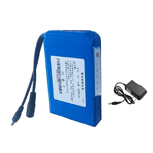SSCYHT 12V DC 5000mAh 6000mAh 7000mAh 9000mAh 12000mAh wiederaufladbarer Lithium-Ionen-Akku, tragbare Powerbank für LED-Streifenlichter und mehr mit 1A-Ladegerät,12v5ah SSCYHT 12V DC 5000mAh 6000mAh 7000mAh 9000mAh 12000mAh wiederaufladbarer Lithium-Ionen-Akku, tragbare Powerbank für LED-Streifenlichter und mehr mit 1A-Ladegerät,12v5ah von SSCYHT