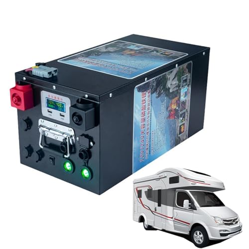 SSCYHT 14,6 V LiFePO4-Batterie 12 V 100 Ah 200 Ah 300 Ah 400 Ah 500 Ah 600 Ah Lithiumbatterie 3000+ Deep Cycle-Batterie für Wohnmobil, Schleppmotor, Golfwagen, Marine-Backup-Batterie,12v300ah von SSCYHT