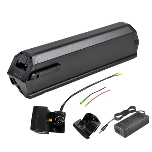 SSCYHT 36 V 48 V Elektrofahrradakku 13 AH/15 AH Herausnehmbarer Lithiumakku mit USB und Ladegerät Klappbarer Unterrohrakku für 200 W-750 W Motor,48v15ah von SSCYHT