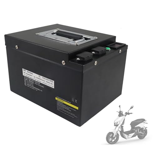 SSCYHT 60 Volt E-Bike Akku Motorrad Akku 60V 15AH 17.5AH 20AH 25AH Lithium Batterie mit Ladegerät für 1500W 1000W 500W Mountainbike Motor,60v17.5ah von SSCYHT