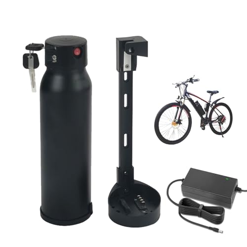 SSCYHT E-Bike-Akku 36 V, Kesselform, Lithium-Ionen-Akkupack 36 V 7,8 Ah 9 Ah 9,6 Ah 10,5 Ah, Ersatzakku mit Ladegerät für 150 W 250 W 350 W 400 W Motorumrüstsatz,36v9.6ah von SSCYHT