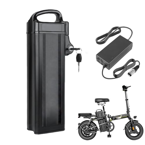 SSCYHT E-Bike-Akku 36 V 8 Ah 10 Ah 13 Ah 15 Ah 20 Ah Lithium-Akkupack mit 2 A Ladegerät und BMS für 100 W 350 W 500 W 750 W Elektrofahrrad-Motormodifiziertes Kit,36v20ah von SSCYHT