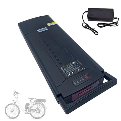 SSCYHT Gepäckträger-Lithiumbatterie 24 V 36 V 48 V E-Bike-Batterie mit Ladegerät für 100 W 250 W 350 W 500 W Mountainbike-Motor Gepäckträger-Akkupack,24v 15ah von SSCYHT