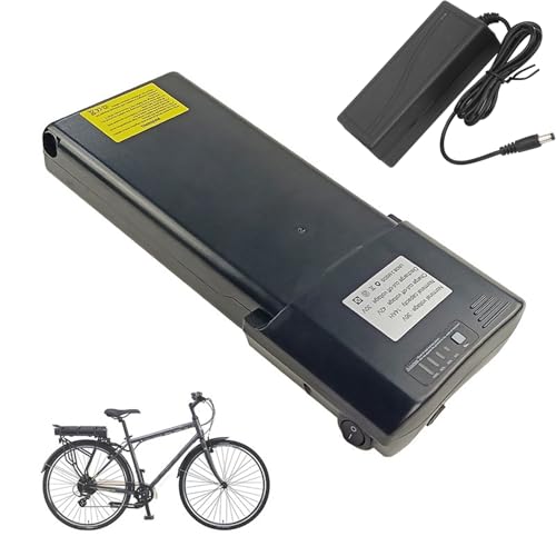 SSCYHT Lithiumbatterie 36 V 10,4 Ah 12 Ah 12,8 Ah 14 Ah Gepäckträger-E-Bike-Batterie 48 V 7,8 Ah 9 Ah 9,6 Ah 10,5 Ah Gepäckträgerbatterie für 100 W-500 W Motorkit,36v12.8ah von SSCYHT