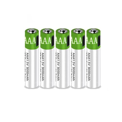 SSCYHT Schnellladender 1,5-V-AAA-Lithium-Ionen-Akku mit 3000 mAh und großer Kapazität mit USB-Kabel. 1200-mal wiederverwendbarer Lithium-Akku,5pcs 1.5v3000mah SSCYHT Schnellladender 1,5-V-AAA-Lithium-Ionen-Akku mit 3000 mAh und großer Kapazität mit USB-Kabel. 1200-mal wiederverwendbarer Lithium-Akku,5pcs 1.5v3000mah von SSCYHT