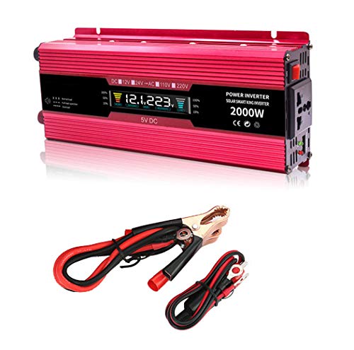 SSCYHT Wechselrichter 500-2000W für Auto, Transformator von 12V 24V bis 110V 220V, Wechselrichter mit Steckdose,110v/2000w,12V SSCYHT Wechselrichter 500-2000W für Auto, Transformator von 12V 24V bis 110V 220V, Wechselrichter mit Steckdose,110v/2000w,12V von SSCYHT