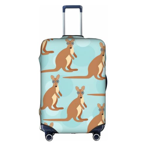 SSIMOO Lustige Gepäckabdeckung für Känguru-Zoo, stilvolle und funktionale Erfahrung, perfekter Reisebegleiter, Funny For Kangaroo Zoo, Medium von SSIMOO