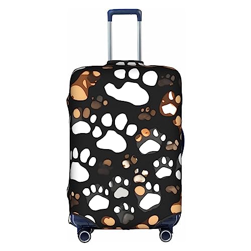 SSIMOO Stilvolle Gepäckabdeckung, Stil und Funktionalität, perfekter Reisebegleiter, Hundepfotenabdruck, X-Large von SSIMOO