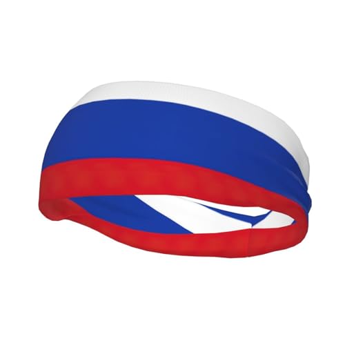 Vielseitiges Lauf-Stirnband mit russischer Flagge, stilvolles athletisches Stirnband, perfekt für jede Jahreszeit. von SSIMOO