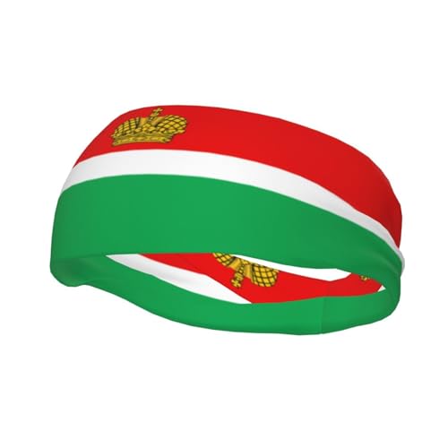 Flag of Kaluga Vielseitiges Sportschweißband, dehnbares und feuchtigkeitsableitendes Stirnband für Yoga, Fitness, Basketball von SSIULUS