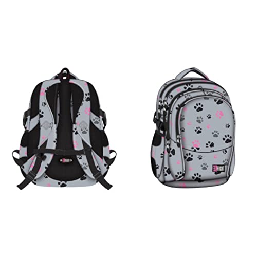 ST.RIGHT Paws BP71 Schulrucksack, Grey von ST.RIGHT