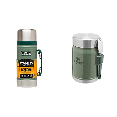 Stanley Classic Legendary Thermobehälter für Essen 709 ml Hammertone Green - BPA-frei - Hält 15 Stunden Heiß oder Kalt & Legendary Thermobehälter für Essen mit Spork 400 ml Hammertone Green Stanley Classic Legendary Thermobehälter für Essen 709 ml Hammertone Green - BPA-frei - Hält 15 Stunden Heiß oder Kalt & Legendary Thermobehälter für Essen mit Spork 400 ml Hammertone Green von STANLEY