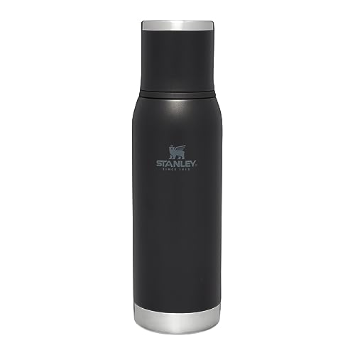 Stanley Adventure To-Go Thermosflasche 1.0L - 25 Stunden Heiß - 27 Stunden Kalt - Auslaufsicher - Isolierter Deckel - Doppelwandige Vakuumisolierung - BPA-Frei - Black von STANLEY