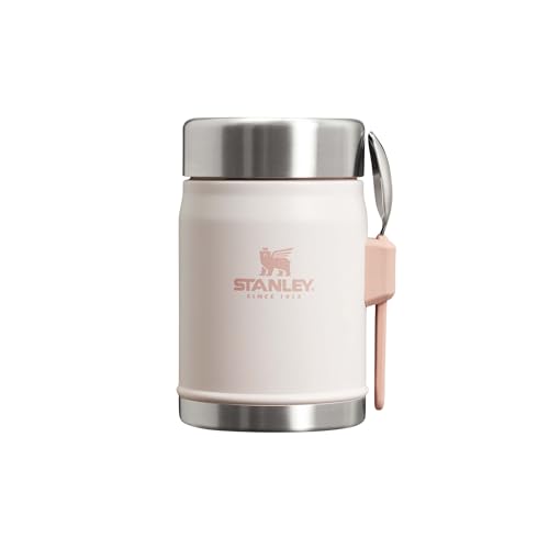 Stanley Classic Legendary Thermobehälter Für Essen Mit Göffel 400 ml - Hält 7 Stunden Heiß Oder Kalt - Edelstahl Warmhaltebehälter - BPA-Frei - Spülmaschinenfest - Rose Quartz Stanley Classic Legendary Thermobehälter Für Essen Mit Göffel 400 ml - Hält 7 Stunden Heiß Oder Kalt - Edelstahl Warmhaltebehälter - BPA-Frei - Spülmaschinenfest - Rose Quartz von STANLEY