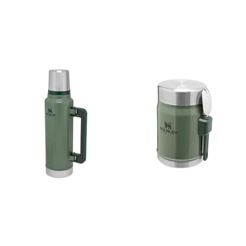 Stanley Classic Legendary Thermosflasche 1.4L & Classic Legendary Thermobehälter für Essen mit Göffel 400 ml von STANLEY