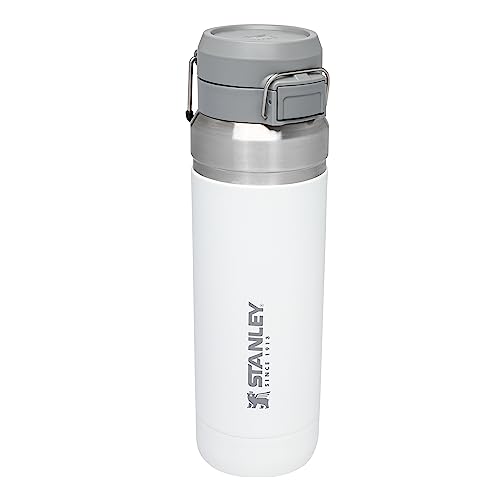 Stanley Go Quick Flip Isolierflasche aus 18/8 Edelstahl in der Farbe Polar mit einem Fassungsvermögen von 1,06 Liter, Höhe: 29cm, 675302 von STANLEY