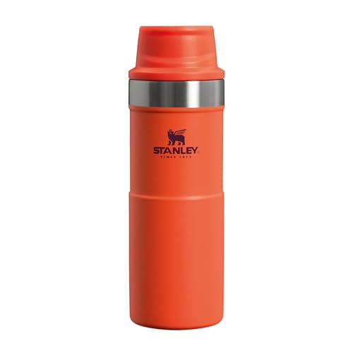 Stanley Trigger Action Thermobecher 0.35L - Hält 5 Stunden Heiß - Kaffeebecher To Go Auslaufsicher - Thermosflasche für Kaffee, Tee & Wasser - BPA-Frei - Edelstahl - Spülmaschinenfest - Tigerlily von STANLEY