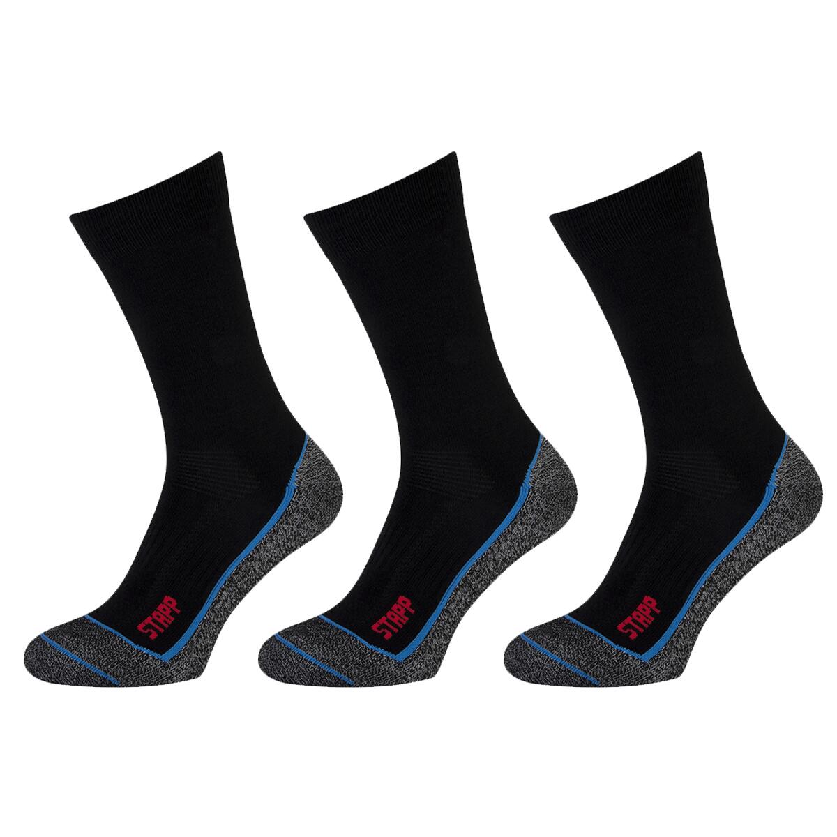 Wandersocken Techno Boston Cool 3er-Pack Schwarz von STAPP