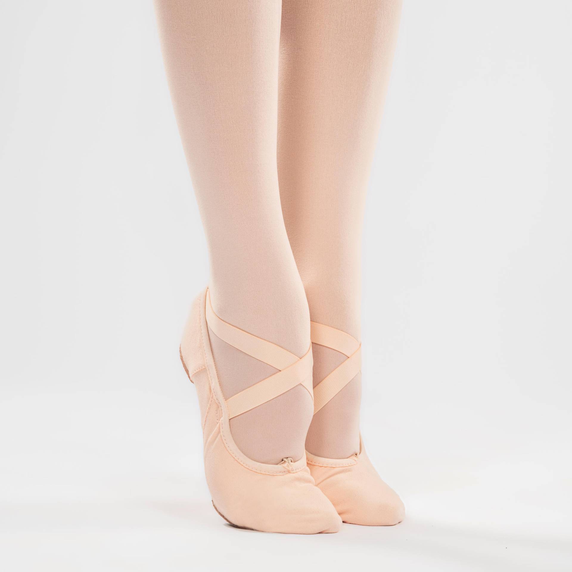 Ballettschuhe geteilte Sohle Strech-Leinen - rosa von STAREVER