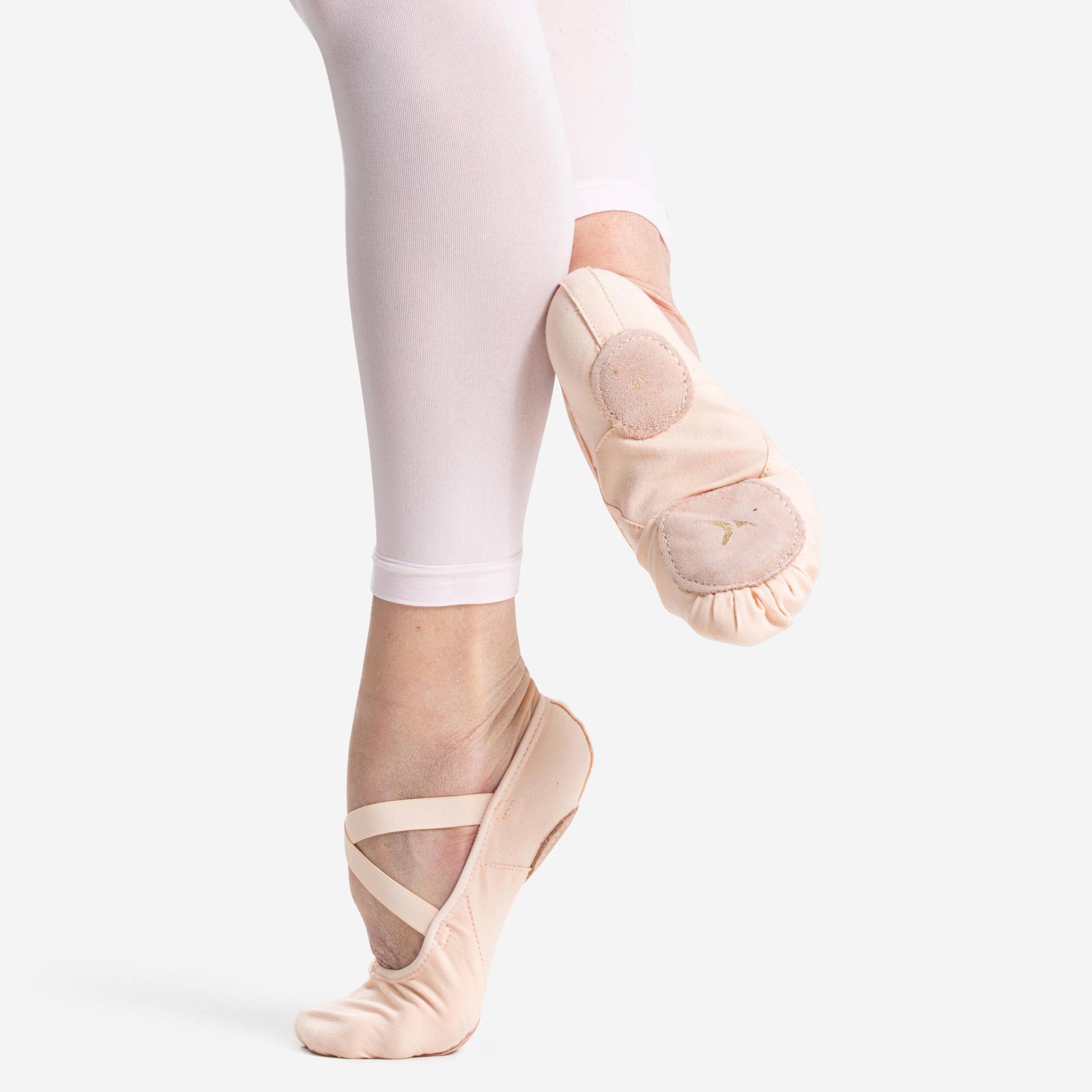 Ballettschuhe geteilte Sohle Stretch-Leinen Gr. 28‒40 - rosa von STAREVER