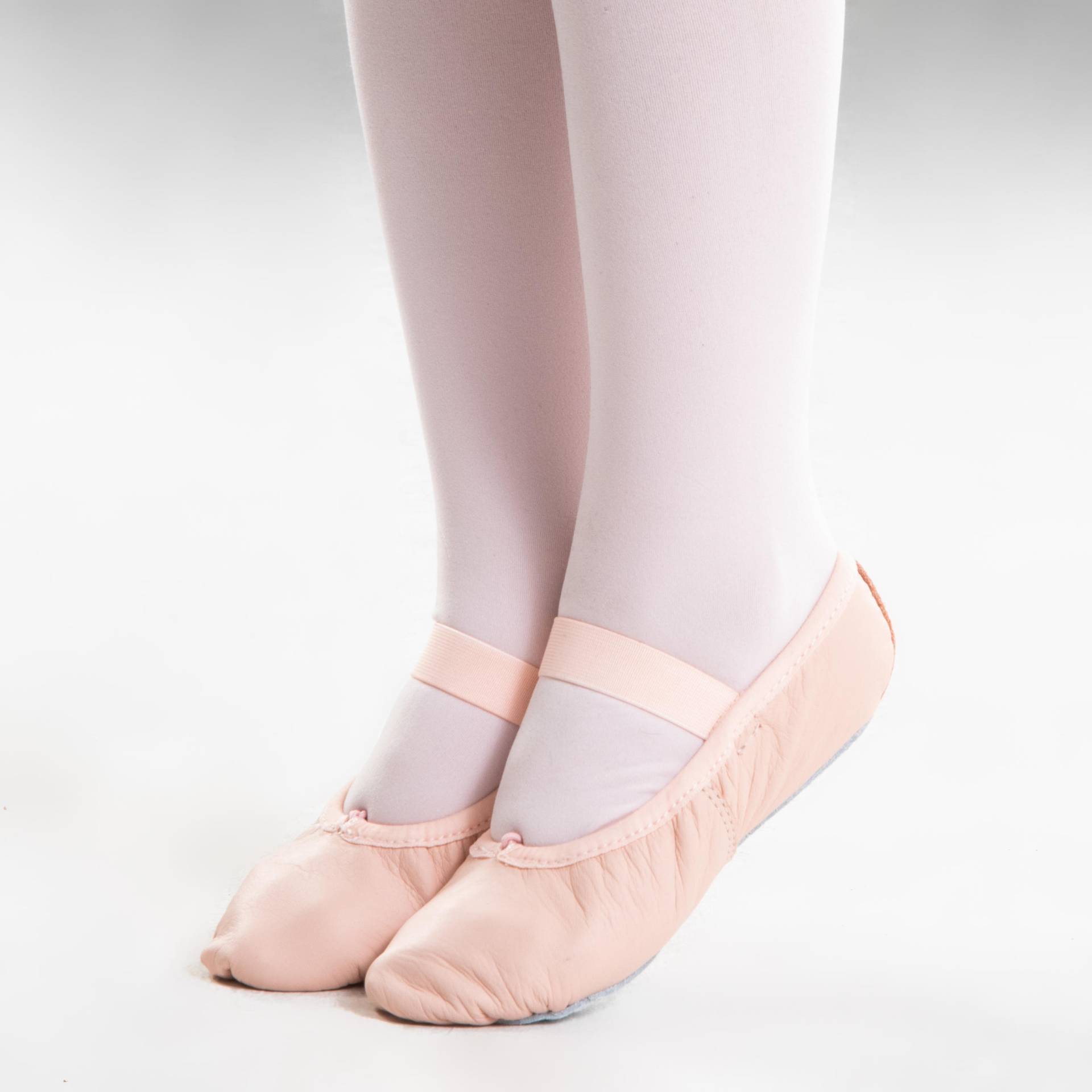 Ballettschuhe Kinder durchgehende Sohle Leder - rosa Ballettschuhe Kinder durchgehende Sohle Leder - rosa von STAREVER