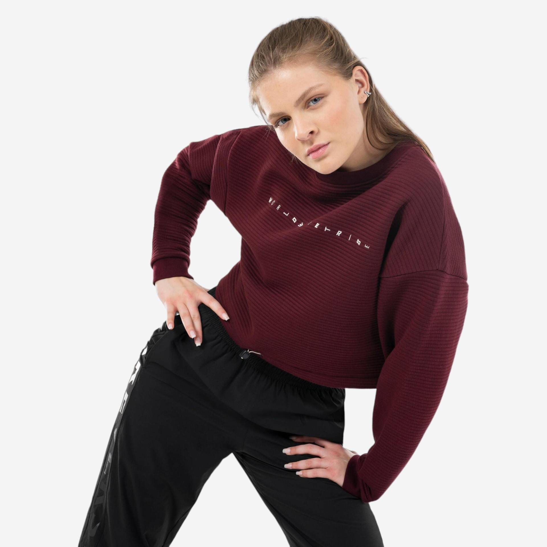 Sweatshirt Tanzen Crop Top Urban Dance Damen - lila von STAREVER