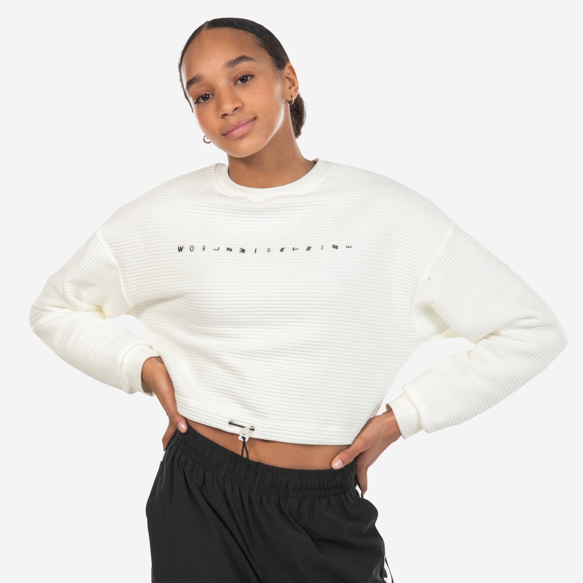 Sweatshirt Tanzen Crop Top Urban Dance Damen - weiss von STAREVER