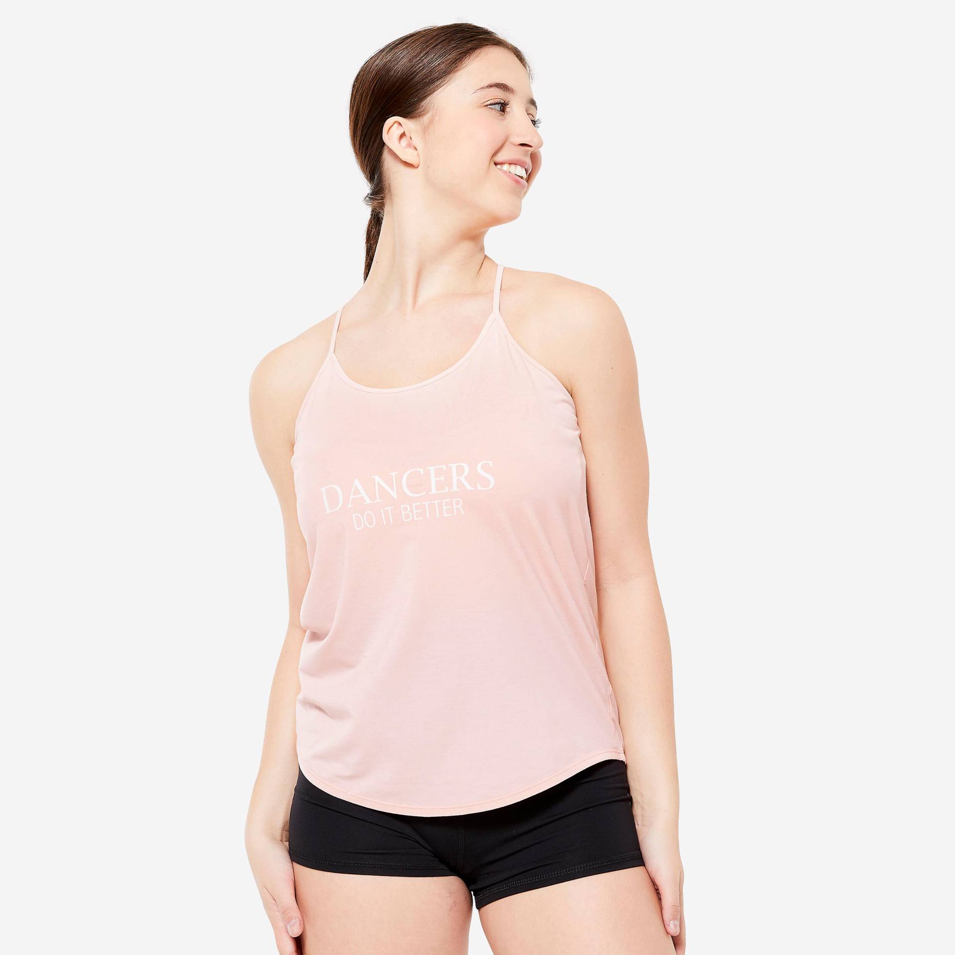 Tanztop Damen Modern Dance flieβend schmale Träger - rosa von STAREVER