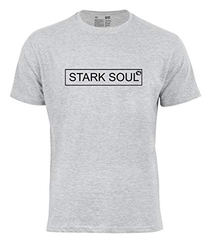 STARK SOUL Herren 1945_STS.10 T-Shirt, Grau Melànge (003), S von STARK SOUL