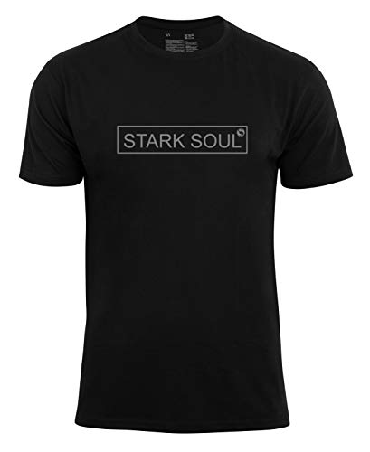 STARK SOUL Herren Logo T-Shirt, Schwarz, Gr. L von STARK SOUL