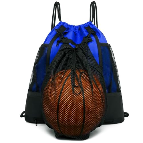 STAY GENT Drawstring Basketball Rucksack Fussball Rucksack für Jugendliche Turnbeutel Jungen Kinder Fußballtasche Soccer Volleyball Sportbeutel Outdoor mit Ballnetz Ball Tasche für Fitnessstudio Blau STAY GENT Drawstring Basketball Rucksack Fussball Rucksack für Jugendliche Turnbeutel Jungen Kinder Fußballtasche Soccer Volleyball Sportbeutel Outdoor mit Ballnetz Ball Tasche für Fitnessstudio Blau von STAY GENT
