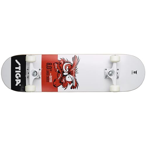 STIGA Skateboard Owl 8.0 - Weiss/Rot STIGA Skateboard Owl 8.0 - Weiss/Rot von STIGA