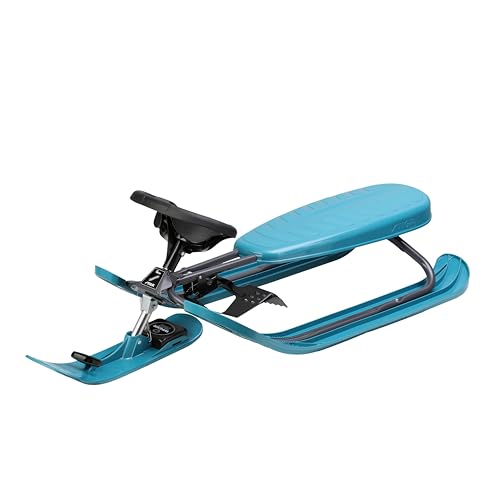 STIGA Snowracer Curve – Robuster Lenkschlitten mit Bremse und Zugseilwinde – Stahlrahmen Bobschlitten für Kinder und Erwachsene bis 90 kg – Winter Schlitten ab 7 Jahren, Bio Aqua STIGA Snowracer Curve – Robuster Lenkschlitten mit Bremse und Zugseilwinde – Stahlrahmen Bobschlitten für Kinder und Erwachsene bis 90 kg – Winter Schlitten ab 7 Jahren, Bio Aqua von STIGA