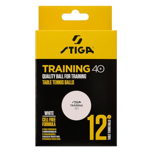 STIGA Tischtennisbälle Training 12-Pack ABS, Weiß STIGA Tischtennisbälle Training 12-Pack ABS, Weiß von STIGA