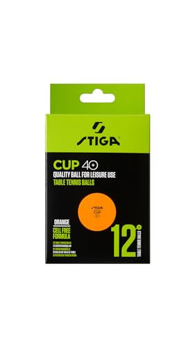 Stiga Tischtennisbälle Cup 12-Pack ABS, Orange Stiga Tischtennisbälle Cup 12-Pack ABS, Orange von STIGA
