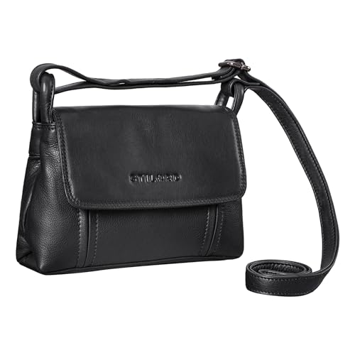 STILORD 'Alessia' Kleine Lederhandtasche Damen Schultertasche Umhängetasche Vintage Elegante Crossbody Bag ideal als Party Bag Shopping Tasche Leder, Farbe:schwarz STILORD 'Alessia' Kleine Lederhandtasche Damen Schultertasche Umhängetasche Vintage Elegante Crossbody Bag ideal als Party Bag Shopping Tasche Leder, Farbe:schwarz von STILORD
