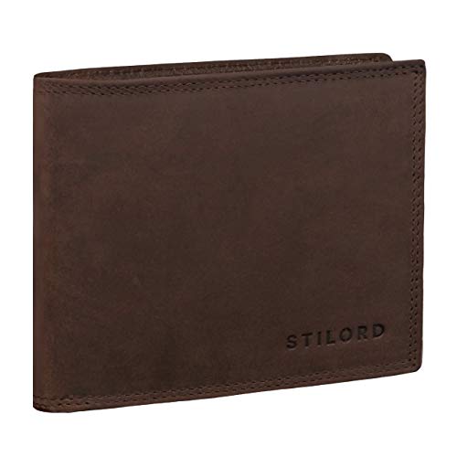 STILORD 'Antonio' Brieftasche Leder RFID und NFC Schutz Portemonnaie Herren Geldbörse Geldbeutel Portmonee Etui EC-Kartenfach Leder Vintage Leder, Farbe:Ancona - braun STILORD 'Antonio' Brieftasche Leder RFID und NFC Schutz Portemonnaie Herren Geldbörse Geldbeutel Portmonee Etui EC-Kartenfach Leder Vintage Leder, Farbe:Ancona - braun von STILORD