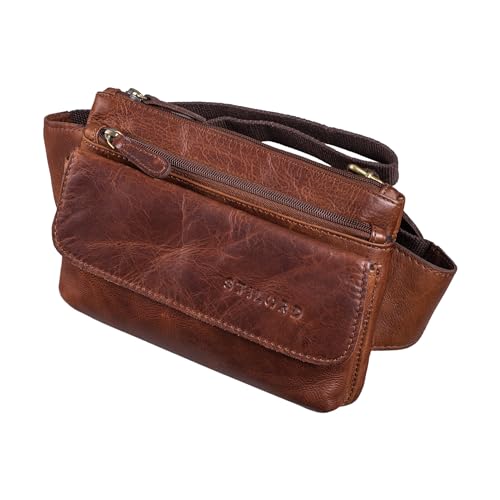 STILORD 'Atlanta' Vintage Bauchtasche Echtleder für Herren Damen Gürteltasche groß zum Umhängen als Brusttasche Cross-Body Bag Hüfttasche Leder, Farbe:Florida - braun STILORD 'Atlanta' Vintage Bauchtasche Echtleder für Herren Damen Gürteltasche groß zum Umhängen als Brusttasche Cross-Body Bag Hüfttasche Leder, Farbe:Florida - braun von STILORD