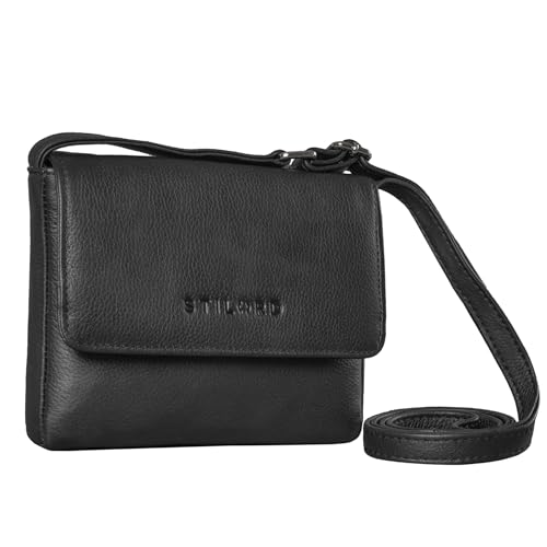 STILORD 'Audrey' Handtasche Damen Leder Klein Elegante Umhängetasche für Frauen Mini Crossbody Bag Schultertasche XS Damentasche zum Ausgehen Shopping Freizeit, Farbe:schwarz STILORD 'Audrey' Handtasche Damen Leder Klein Elegante Umhängetasche für Frauen Mini Crossbody Bag Schultertasche XS Damentasche zum Ausgehen Shopping Freizeit, Farbe:schwarz von STILORD