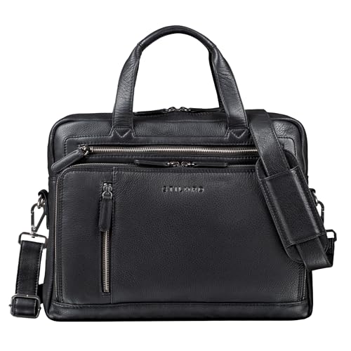 STILORD 'Avery' Businesstasche Leder Damen Herren Umhängetasche Vintage Aktentasche Arbeitstasche 13,3 Zoll Laptoptasche für MacBooks, Farbe:schwarz STILORD 'Avery' Businesstasche Leder Damen Herren Umhängetasche Vintage Aktentasche Arbeitstasche 13,3 Zoll Laptoptasche für MacBooks, Farbe:schwarz von STILORD