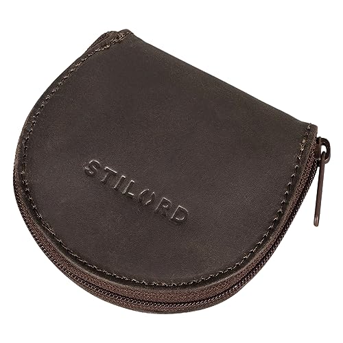 STILORD 'Benji' Mini Geldbörse aus Leder Wiener Schachtel Vintage Hochwertige Münzbörse Schüttelbörse Schlüsselorganizer Münzetui aus Echtleder, Farbe:matt - Dunkelbraun STILORD 'Benji' Mini Geldbörse aus Leder Wiener Schachtel Vintage Hochwertige Münzbörse Schüttelbörse Schlüsselorganizer Münzetui aus Echtleder, Farbe:matt - Dunkelbraun von STILORD