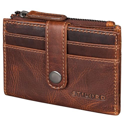 STILORD 'Caro' Echtleder Geldbörse Damen Klein viele Fächer - Praktisches Kredit-Kartenetui 12 Karten Damen mit Münzfach Anti RFID - Multifunktional Wallet in Geschenkbox, Farbe:Salerno - braun STILORD 'Caro' Echtleder Geldbörse Damen Klein viele Fächer - Praktisches Kredit-Kartenetui 12 Karten Damen mit Münzfach Anti RFID - Multifunktional Wallet in Geschenkbox, Farbe:Salerno - braun von STILORD