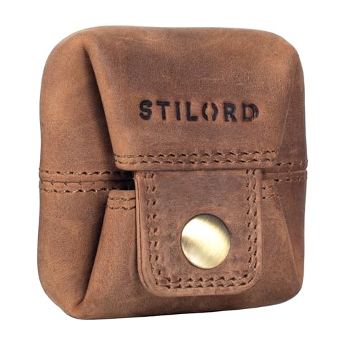 STILORD 'Claron' Kleingeldbörse Leder Münzbeutel Vintage Münzbörse Klein Mini Geldbeutel Wiener Schachtel Minibörse Echtleder mit Geschenkbox, Farbe:mittel - braun STILORD 'Claron' Kleingeldbörse Leder Münzbeutel Vintage Münzbörse Klein Mini Geldbeutel Wiener Schachtel Minibörse Echtleder mit Geschenkbox, Farbe:mittel - braun von STILORD