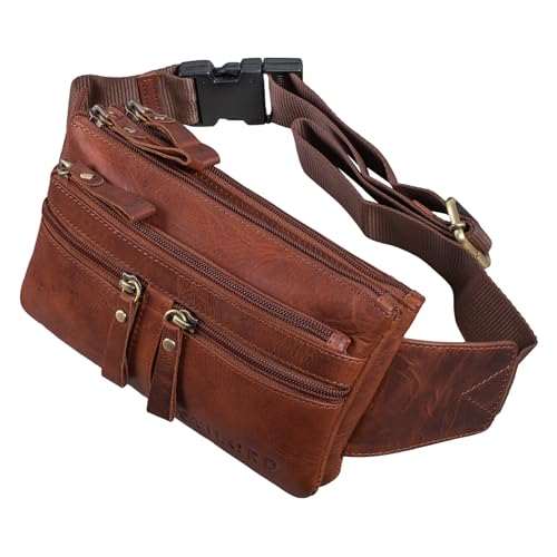 STILORD 'Damian' Große Bauchtasche Leder Vintage Gürteltasche für Herren Damen Crossbody Hip Bag Moderne Hüfttasche für Reisen Jogging Festival aus Echtem Leder, Farbe:Porto - Cognac STILORD 'Damian' Große Bauchtasche Leder Vintage Gürteltasche für Herren Damen Crossbody Hip Bag Moderne Hüfttasche für Reisen Jogging Festival aus Echtem Leder, Farbe:Porto - Cognac von STILORD