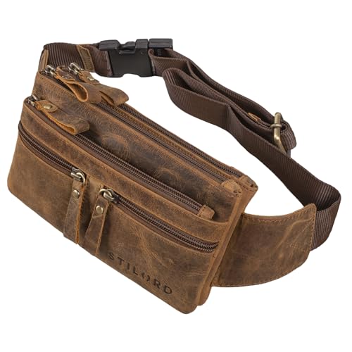 STILORD 'Damian' Große Bauchtasche Leder Vintage Gürteltasche für Herren Damen Crossbody Hip Bag Moderne Hüfttasche für Reisen Jogging Festival aus Echtem Leder, Farbe:vinto - braun STILORD 'Damian' Große Bauchtasche Leder Vintage Gürteltasche für Herren Damen Crossbody Hip Bag Moderne Hüfttasche für Reisen Jogging Festival aus Echtem Leder, Farbe:vinto - braun von STILORD