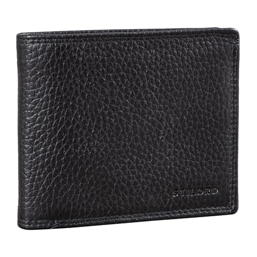 STILORD 'Derek' RFID Portemonnaie Leder Herren Geldbörse mit NFC Protector Brieftasche Vintage Echtleder Geschenkidee in Geschenkbox, Farbe:schwarz STILORD 'Derek' RFID Portemonnaie Leder Herren Geldbörse mit NFC Protector Brieftasche Vintage Echtleder Geschenkidee in Geschenkbox, Farbe:schwarz von STILORD