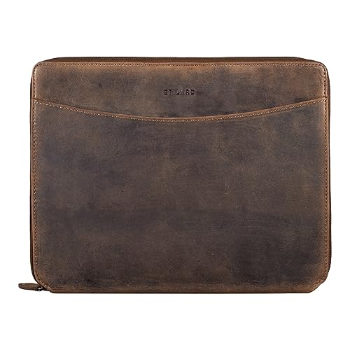 STILORD 'Dexter' Dokumententasche A4 Leder Arbeitsmappe Vintage Aktenmappe Dokumentenmappe DIN A4 Konferenzmappe Schreibmappe für 13.3 Zoll MacBooks, Farbe:calais - braun STILORD 'Dexter' Dokumententasche A4 Leder Arbeitsmappe Vintage Aktenmappe Dokumentenmappe DIN A4 Konferenzmappe Schreibmappe für 13.3 Zoll MacBooks, Farbe:calais - braun von STILORD