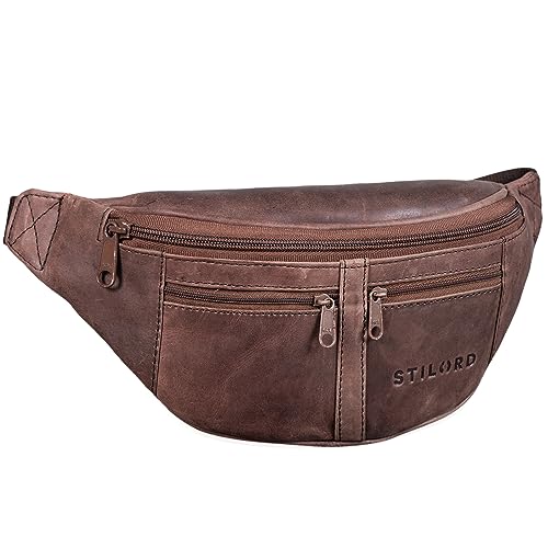 STILORD 'Echo' Vintage Hüfttasche Leder Bauchtasche Gürteltasche für Herren und Damen 7 Zoll Kamera Handy Reise Festival Unisex Echtleder, Farbe:Messina - braun STILORD 'Echo' Vintage Hüfttasche Leder Bauchtasche Gürteltasche für Herren und Damen 7 Zoll Kamera Handy Reise Festival Unisex Echtleder, Farbe:Messina - braun von STILORD