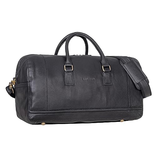 STILORD 'Edson' Leder Weekender Herren Große Damen Ledertasche Vintage Reisetasche Groß Handgepäck Reisegepäck Sporttasche Travel Bag wasserdichte Duffle Bag Echtleder, Farbe:schwarz STILORD 'Edson' Leder Weekender Herren Große Damen Ledertasche Vintage Reisetasche Groß Handgepäck Reisegepäck Sporttasche Travel Bag wasserdichte Duffle Bag Echtleder, Farbe:schwarz von STILORD